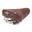Selle de vélo Victoria avec ressorts chromés - brun foncé