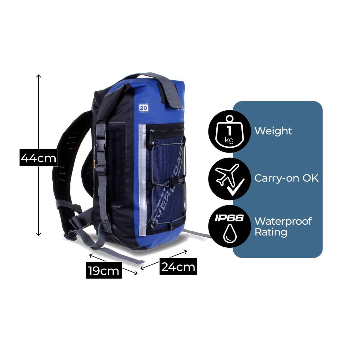 Pro Sport 20 Litre Waterproof Backpack 4/7