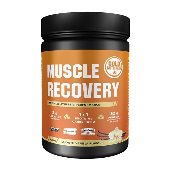 GOLD NUTRITION PROTEÍNA MUSCLE RECOVERY BAUNILHA - 900 G