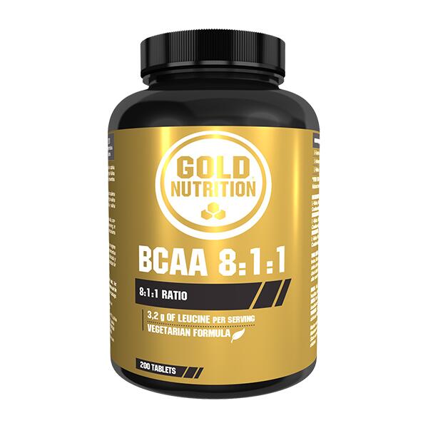 GOLD NUTRITION AMINOÁCIDOS ESSENCIAIS BCAA 8:1:1 - 200 TABS