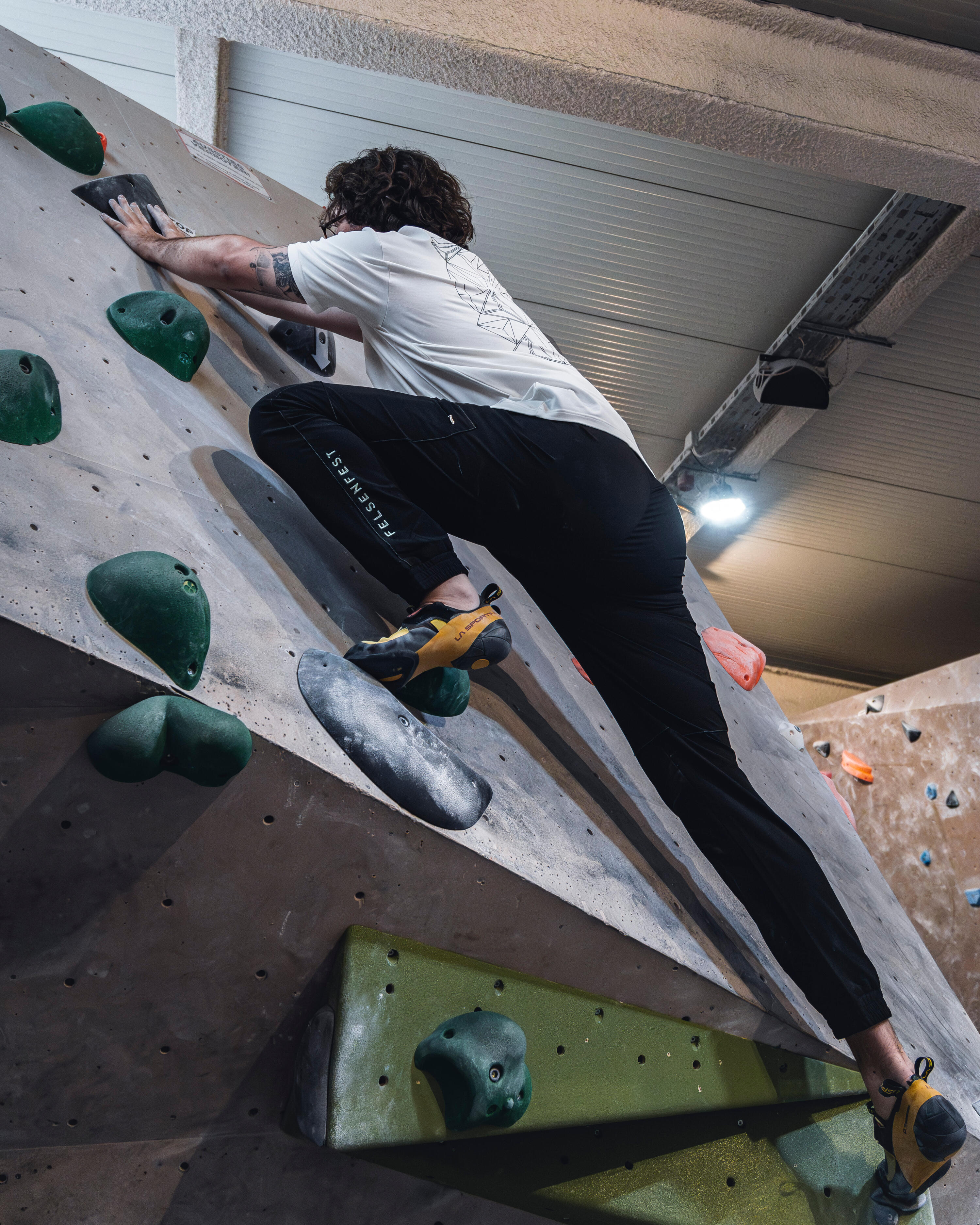 Boulderhose Obsidianschwarz Männer 3/7