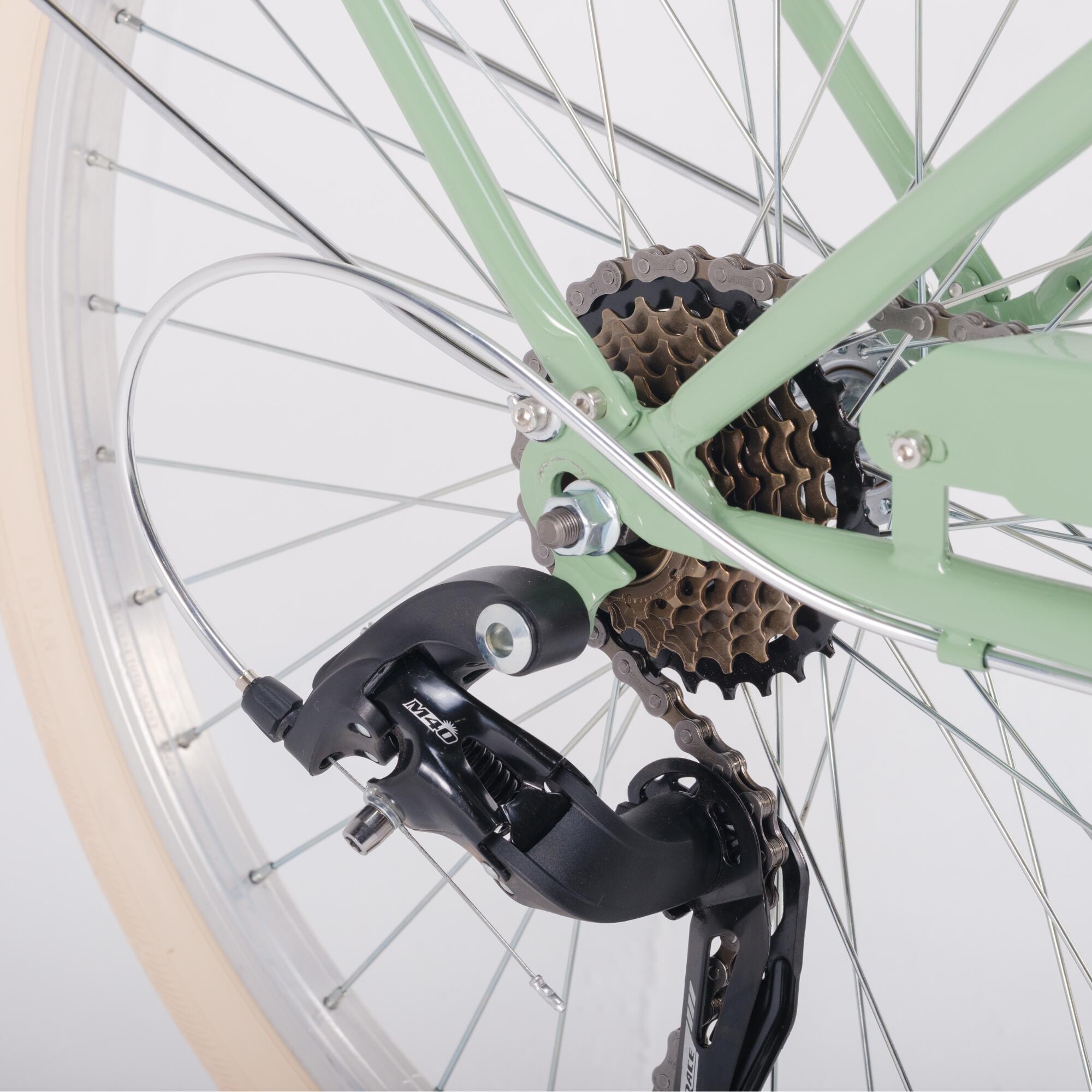 Bicicleta de criança (8-14 anos) Capri Carolina 24” Verde pastel 5/7