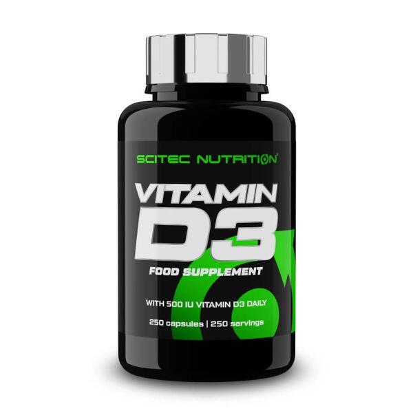 Vitamin D3 - 250 capsules de Scitec Nutrition Exclusivo Online      20,90€  Preço por quantidade 83,60€kg SCITEC NUTRITION Vitamin D3 - 250 capsules de Scitec NutritionVendido e expedido por: Masmusculo    