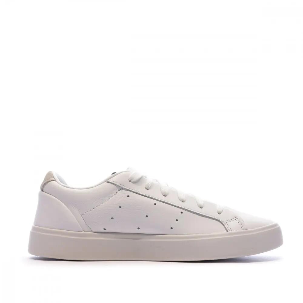 Baskets blanches femme Adidas Sleek 2/5