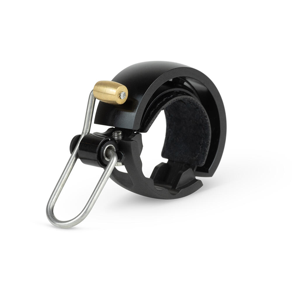 Knog Glocke Oi Luxe Large Fahrradklingel ringförmig Aluminium schwarz matt 7/7
