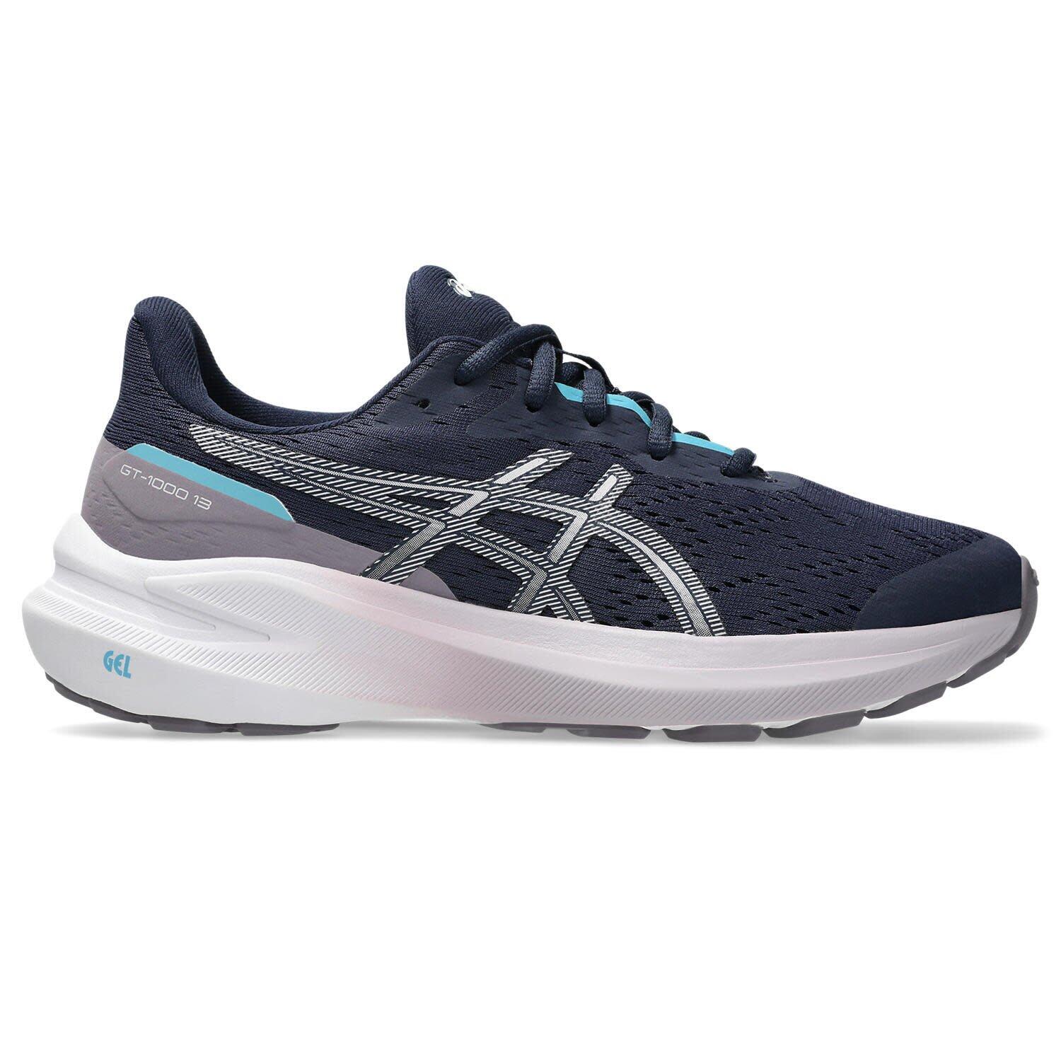 Asics - Chaussures De Running Enfants - Asics Gt-1000 13 Gs - Midnight/violet - Chaussures De Sport - Bleu|violet - 39,5 - Decathlon