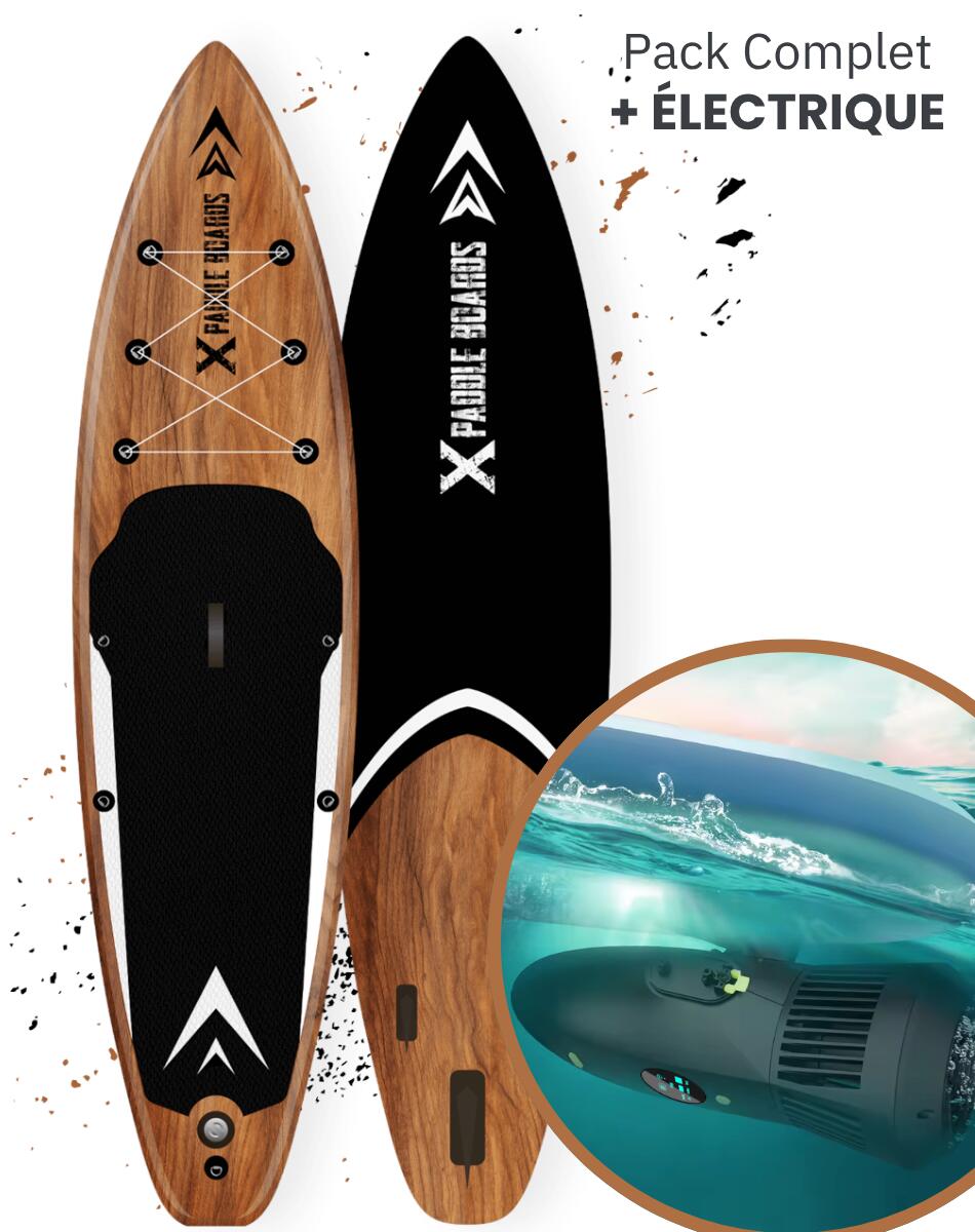 X PADDLE BOARDS Elektrische Stand Up Paddle E-Natural 348 x 82 x 15cm