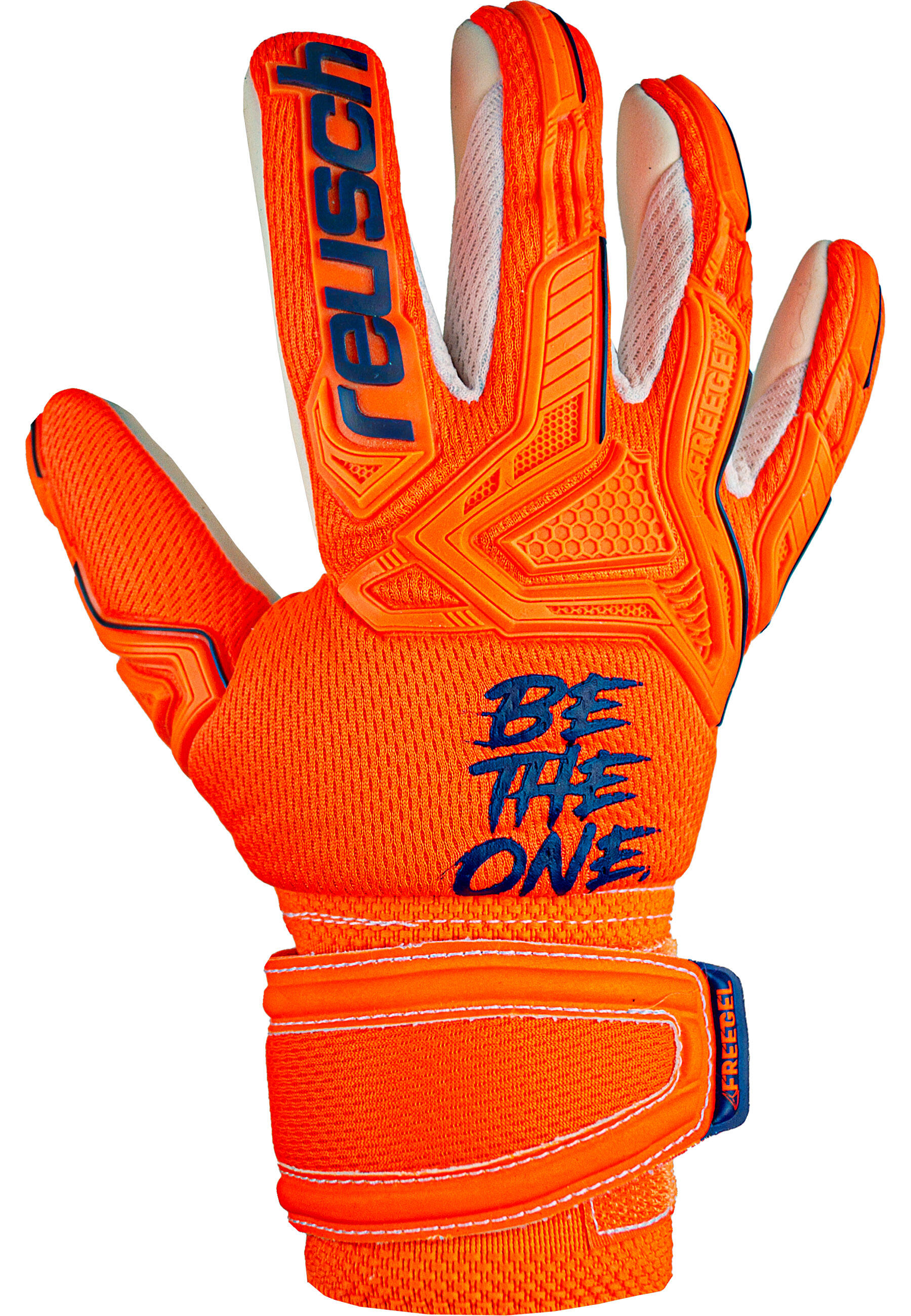 Gants de gardien de but unisexes Attrakt Freegel Silver Jr 4/7