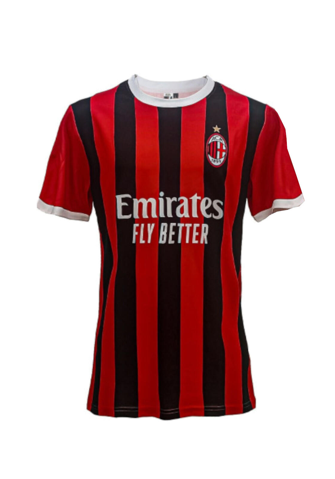 Camiseta Oficial AC Milan Infantil Para Casa 1/7