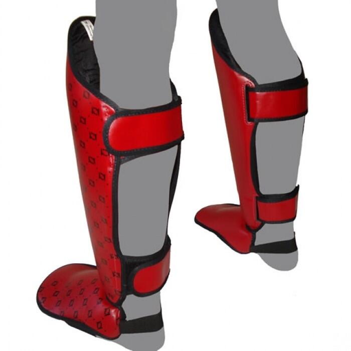 Protège-tibias Fairtex SP5 Rouge L 2/4