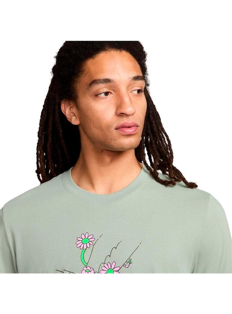 Camiseta para Hombre Nike Run  Verde 3/4