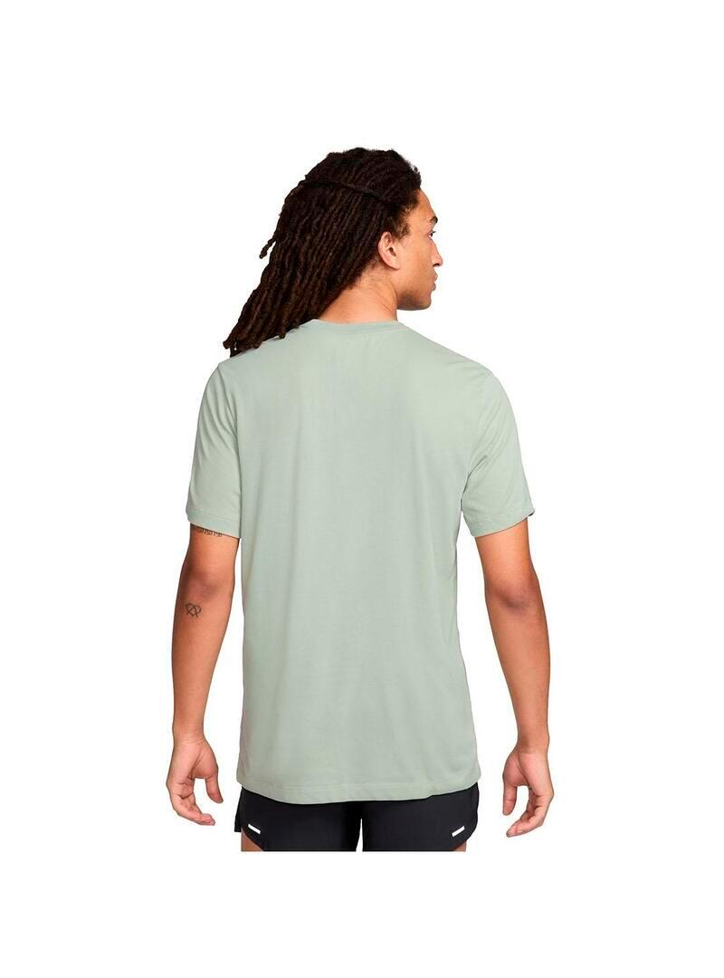 Camiseta para Hombre Nike Run  Verde 2/4