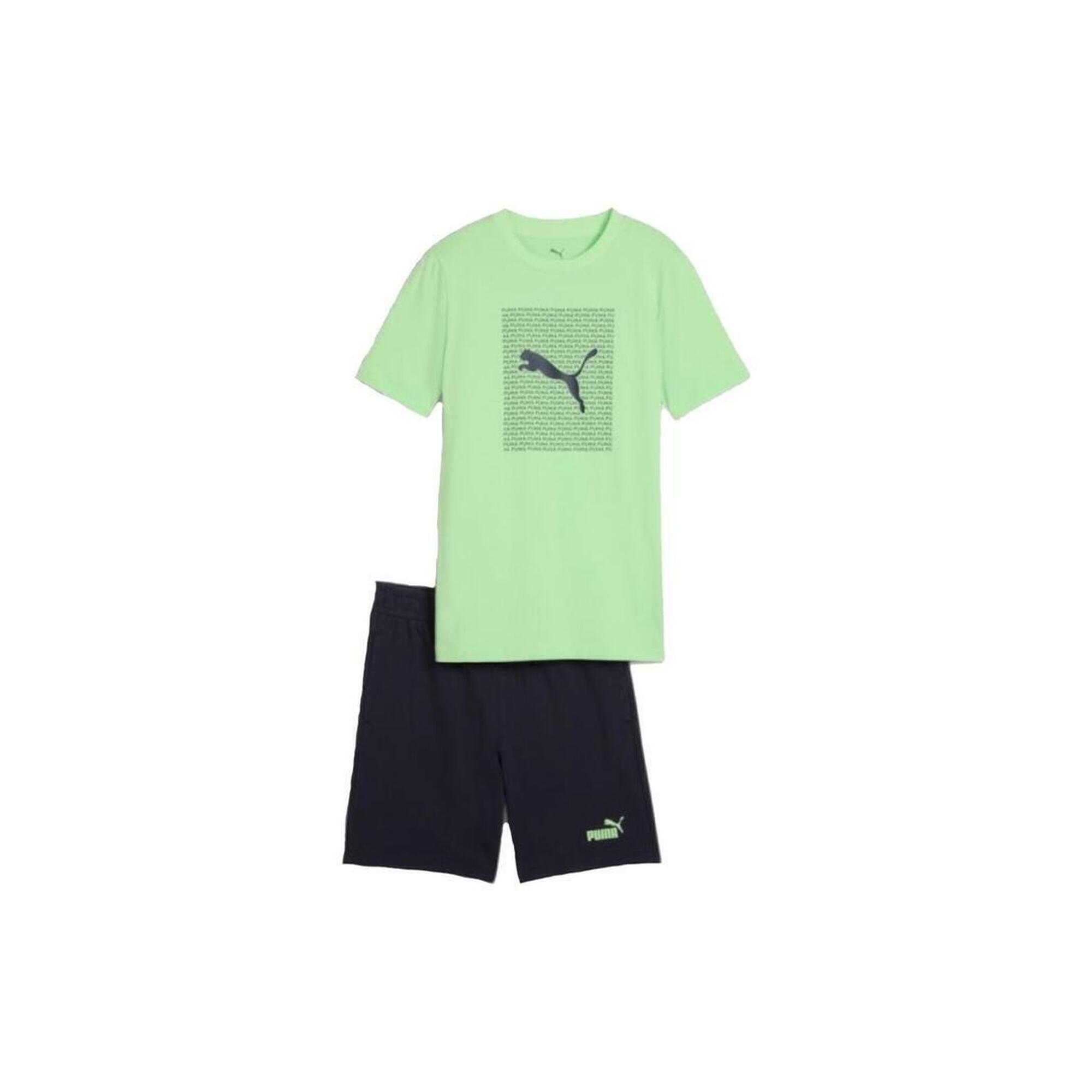Puma - Ensemble Pour Enfant Puma Ess Vert - Survêtement - Vert - Decathlon