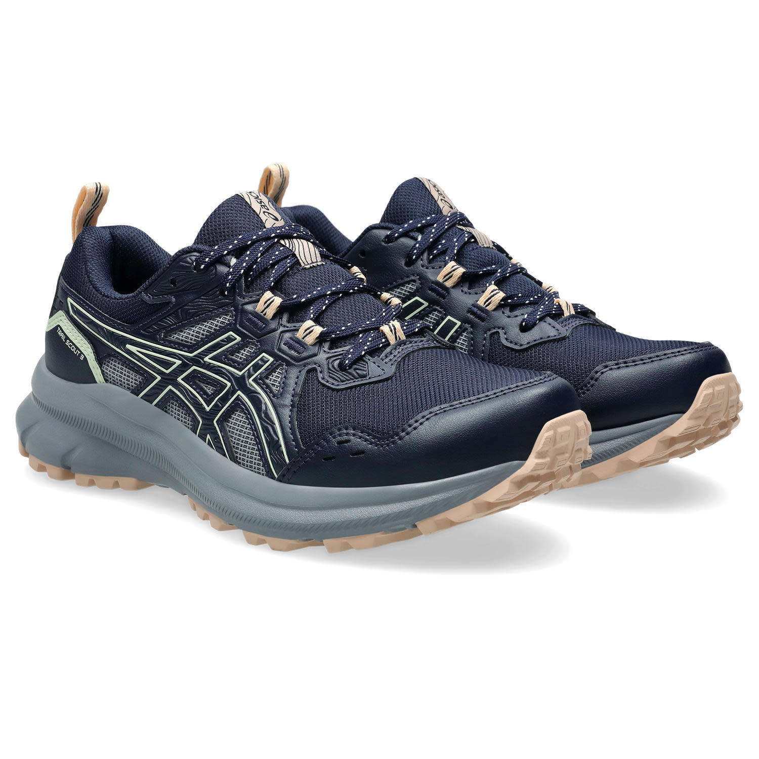 Chaussures De Randonnee Femme - ASICS Trail Scout 3 W - Midnight/Whisper 2/7