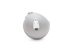 METEOR Porte-clef réfléchissant avec poncho de pluie transparent