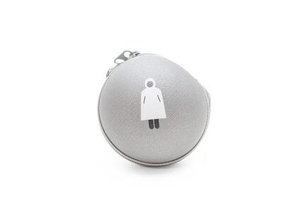 METEOR Reflektierender Schlüsselanhänger mit transparentem Regencape