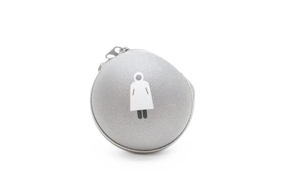 Portachiavi riflettente METEOR con poncho antipioggia trasparente