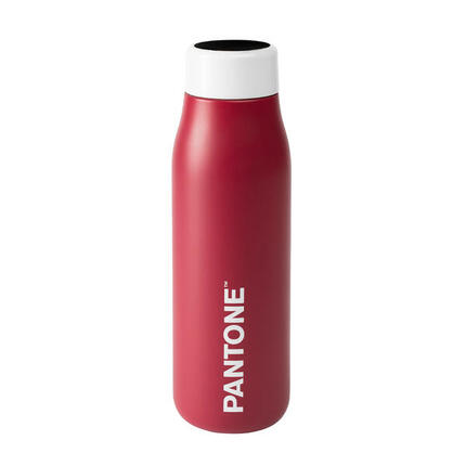 Bouteille d'eau thermale PANTONE avec indication de température vert fusil