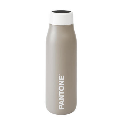 Bouteille d'eau thermale PANTONE avec indication de température vert fusil