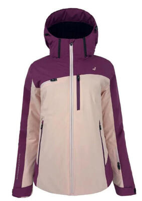 Ski- und Winterjacke ANORACK SESTRIERE W Wintersport Damen BLANCO/CIRUELAOSCURO