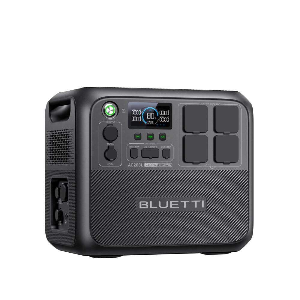 BLUETTI Tragbares elektrisches Kraftwerk AC200L 2400W/2048Wh für Camping,Notfall 1/6