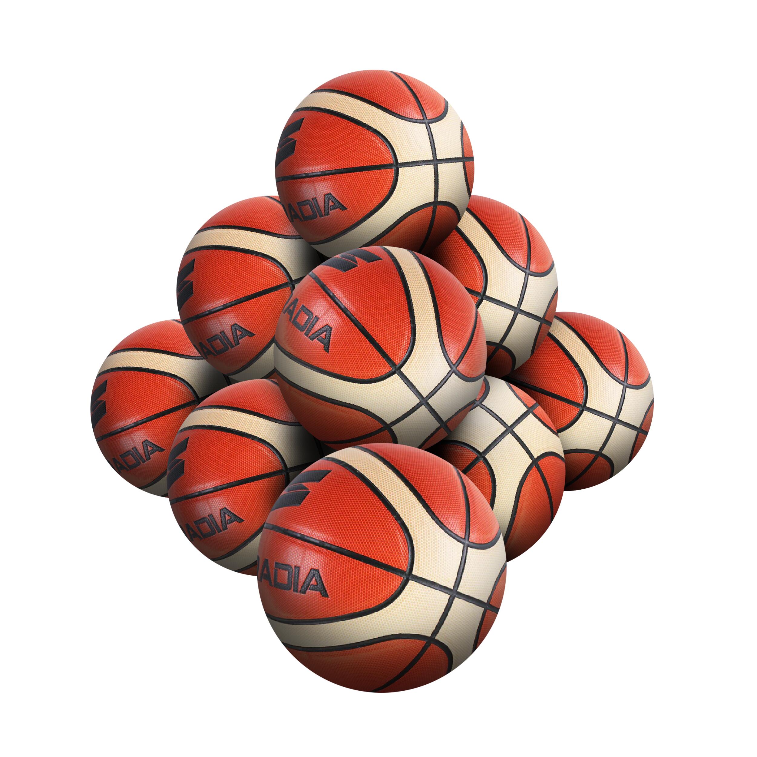 STRADIA "GLIDE DUNK" Basketball Premium PU – Pack of 10 with Mesh Bag