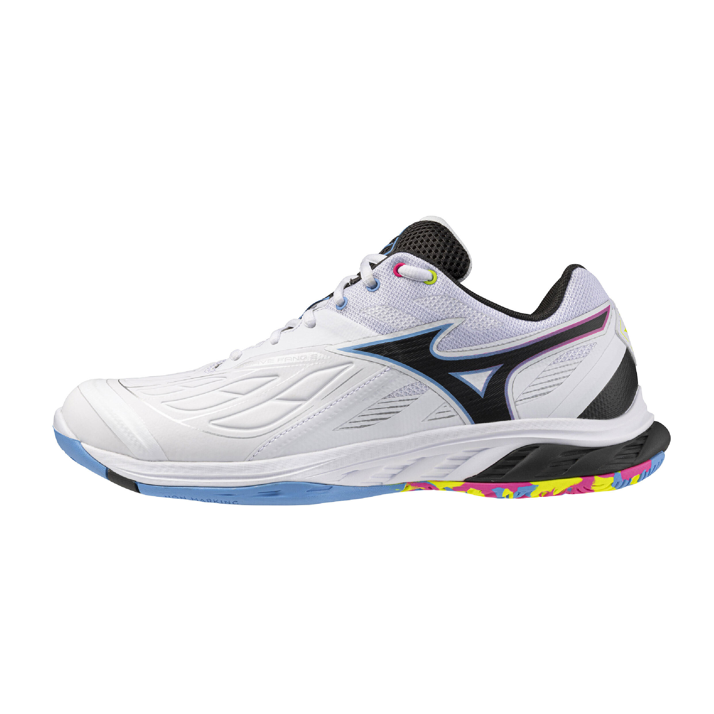 Badminton Shoe Mizuno Wave Fang 2 (White/Pink Tetra/All Abroad