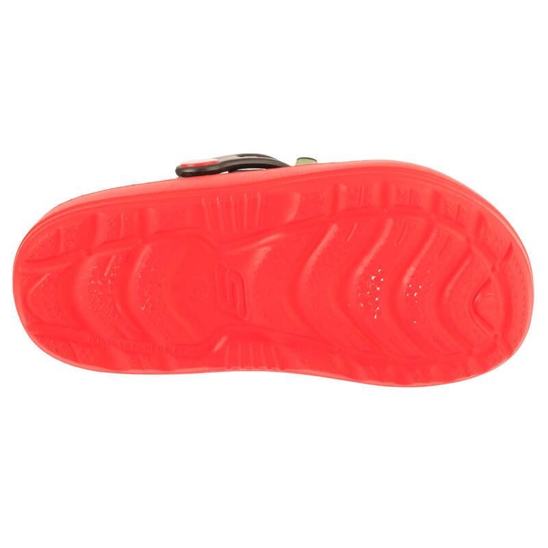 Klapki na basen chłopięce,  Foamies: Swifters - T-Rex-Brights