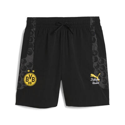 Shorts de viaje KIDSUPER x BORUSSIA DORTMUND Hombre PUMA Black Faster Yellow