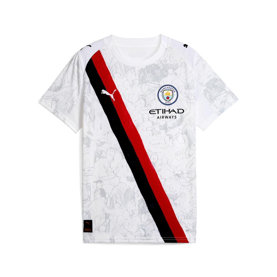 Młodzieżowa koszulka KIDSUPER × MANCHESTER CITY PUMA White Black