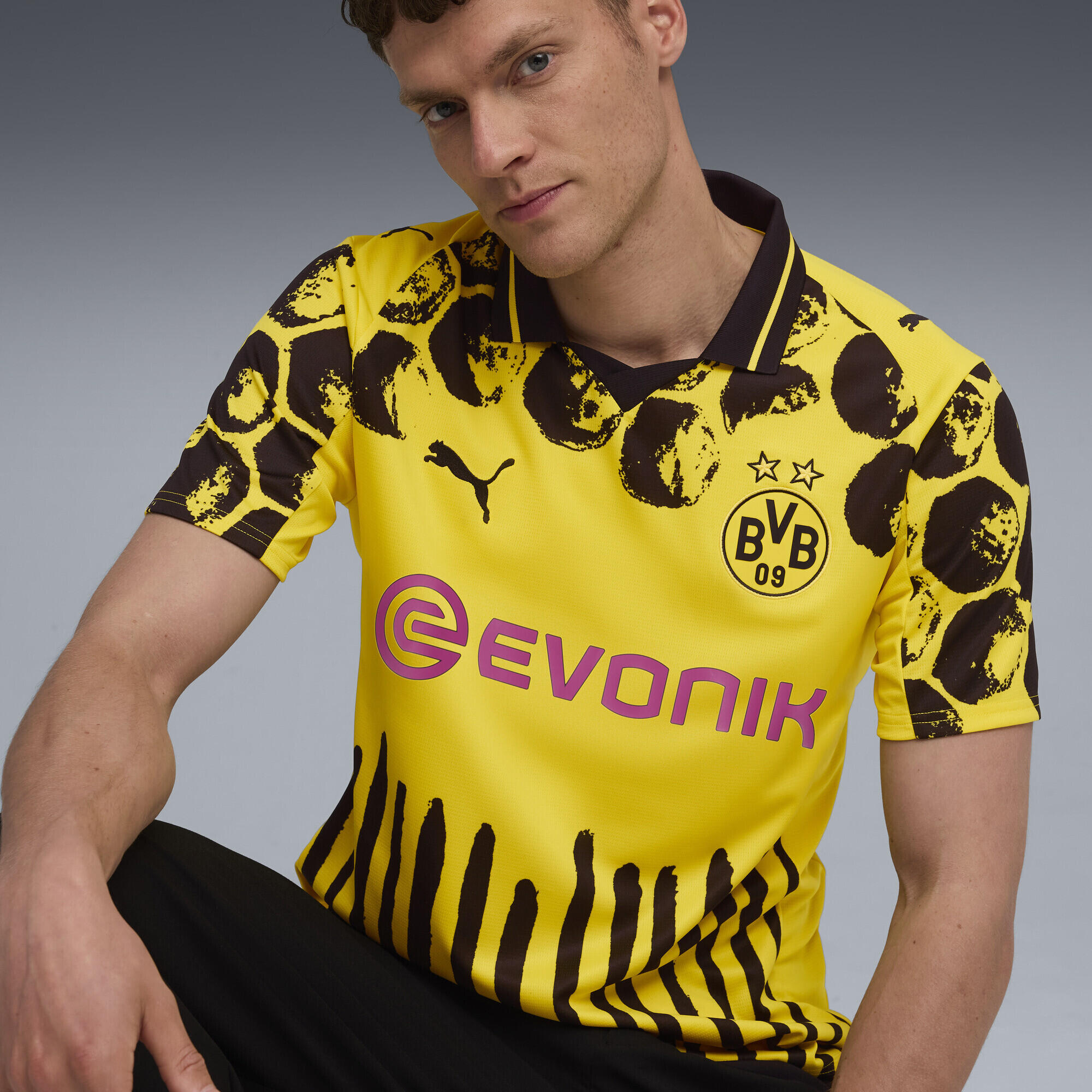 Pánské fotbalové tričko krátký rukáv regular Kidsuper X Borussia Dortmund PUMA 3/7