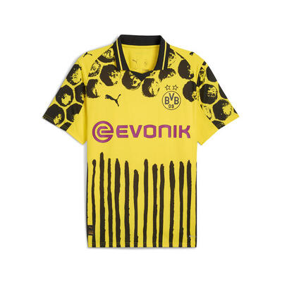 Maglia KIDSUPER x BORUSSIA DORTMUND da uomo PUMA Mauve Pop Faster Yellow Pink