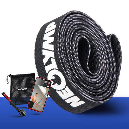 Długie taśmy fitness z tkaniny – poziom oporu 5, taśmy treningowe z torbą