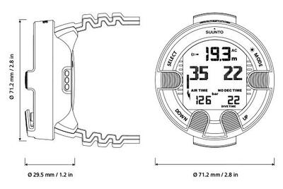 SUUNTO Computer SUUNTO VYPER NOVO ohne USB schwarz