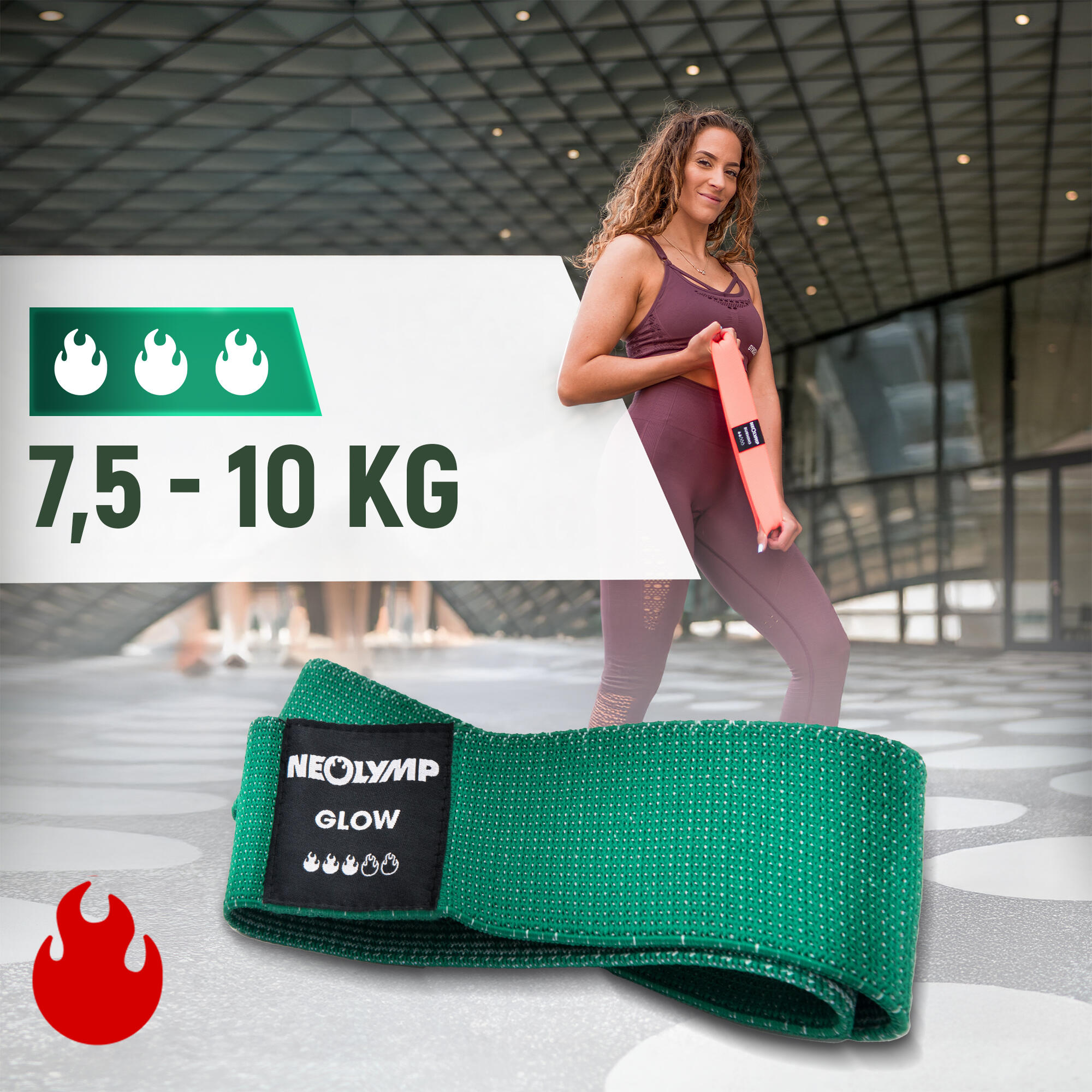 Kurze Fitnessbänder Stufe 3 – Hautfreundliche Mini Bands, robuste Mobility Bands 2/7