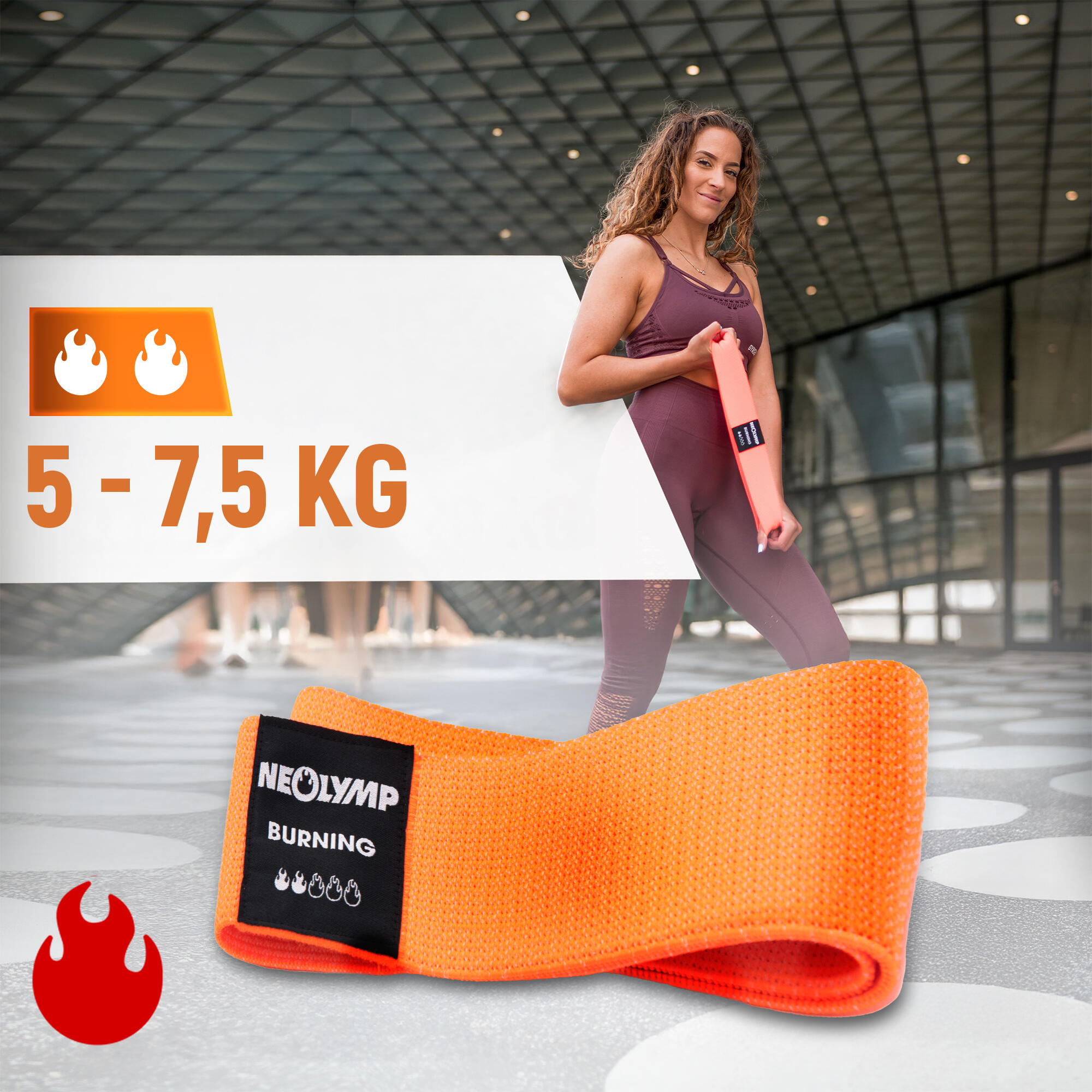 Mini Bandes Élastiques Fitness Niveau 2 - Bandes Résistantes pour Mobilité 2/7
