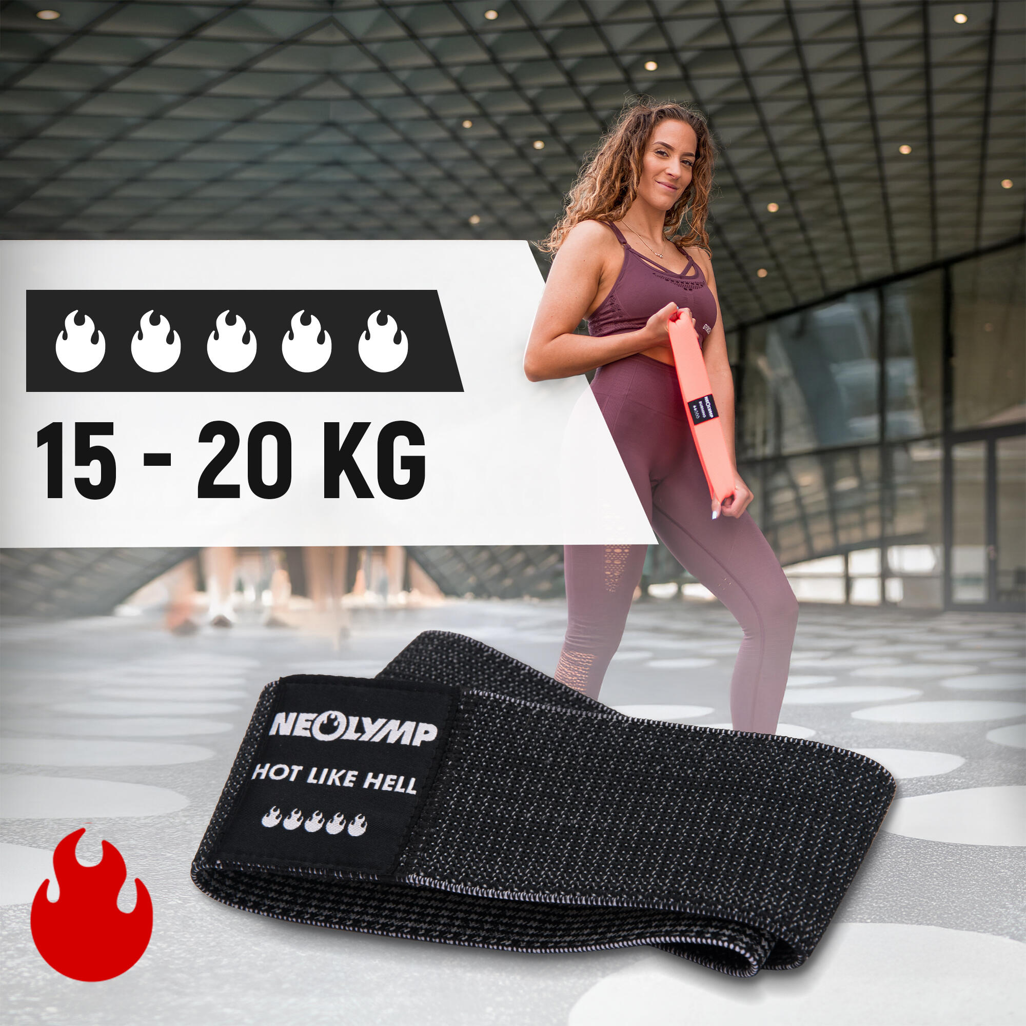 Kurze Fitnessbänder Stufe 5 – Hautfreundliche Mini Bands, robuste Mobility Bands 2/7