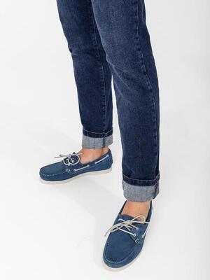 Phenis Bootsschuh Herren navy-braun