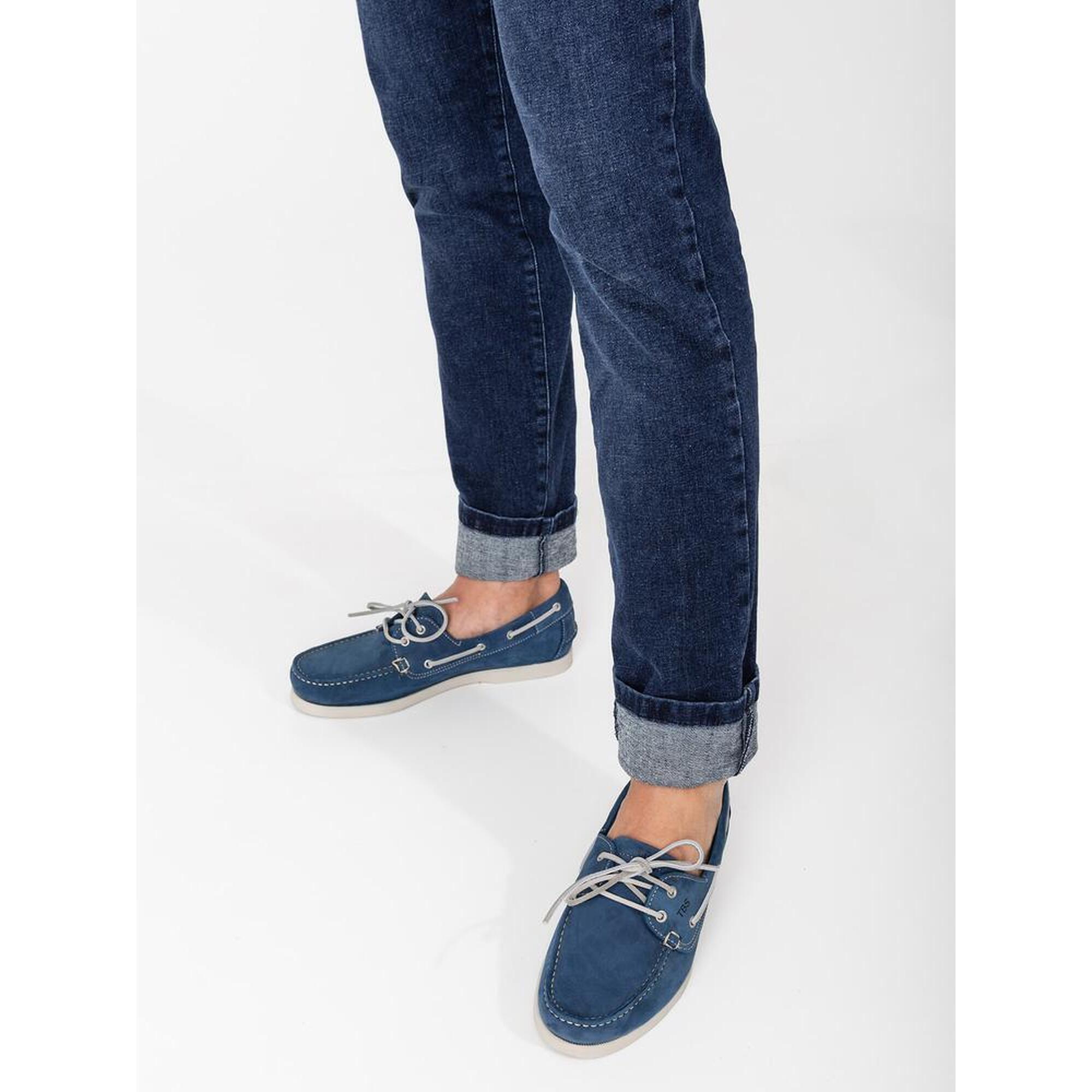 Tbs - Chaussures Bateau Homme Phenis Regate En Cuir - 1973 - Chaussures Bateau - Bleu - 44 - Decathlon