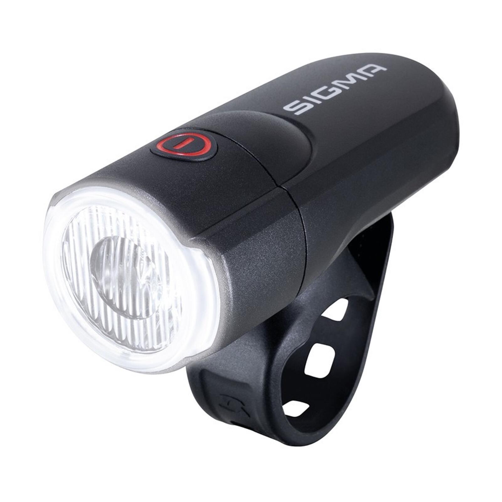 SIGMA SPORT Sigma Aura 30 LED Headlight - 30 Lux Battery Powered in Black