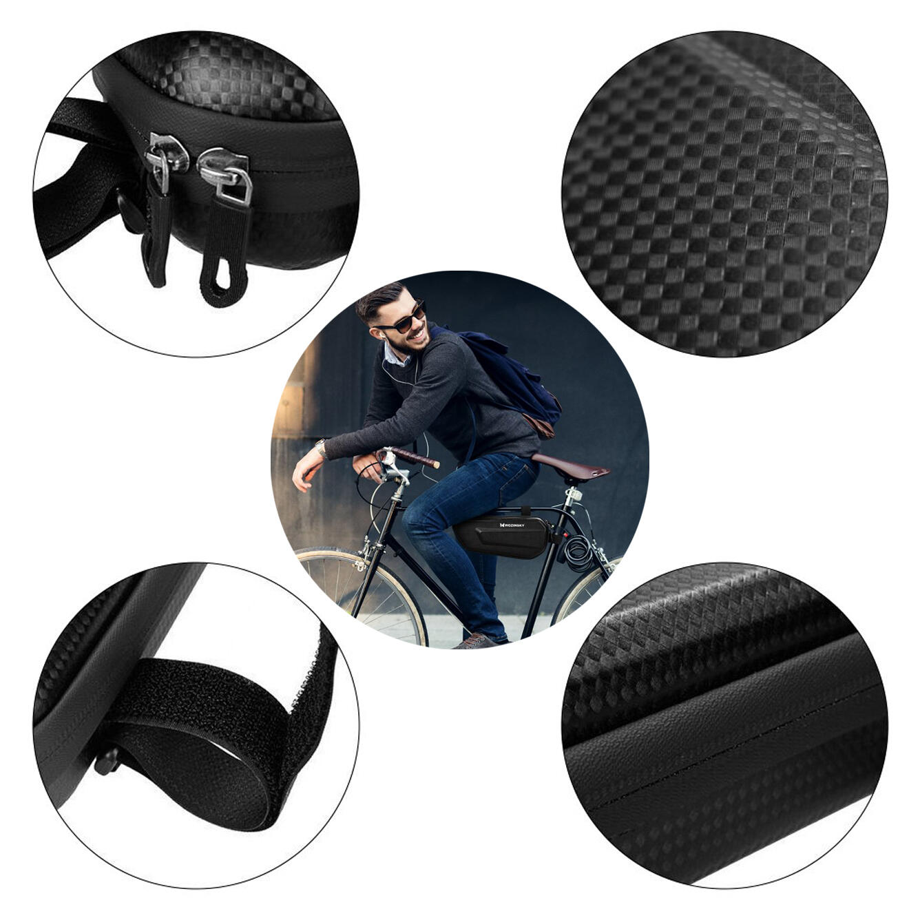 Rahmentasche Fahrradtasche Tasche für Fahrrad Wozinsky 3/8
