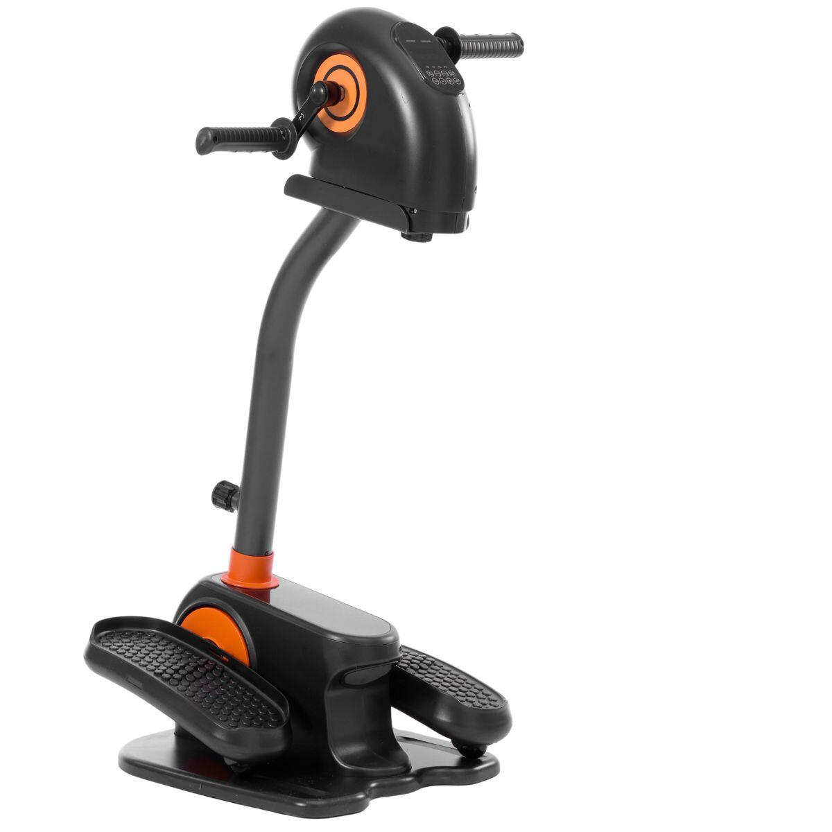 Mini elíptico duplo, exercitador de braços e pernas automático e manual
