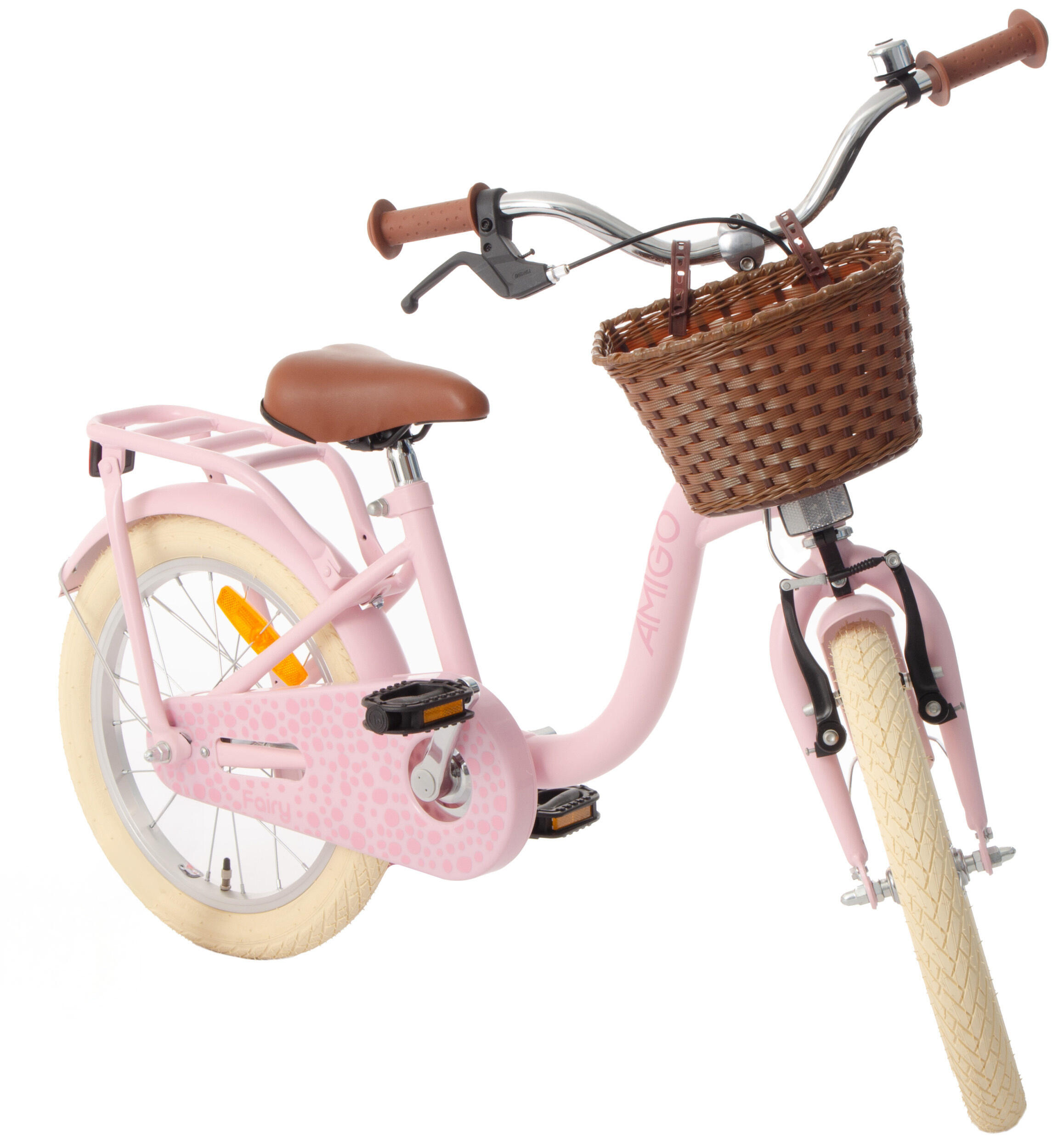 AMIGO Meisjesfiets Fairy 18 Inch Meisjes Terugtraprem Roze 4/7