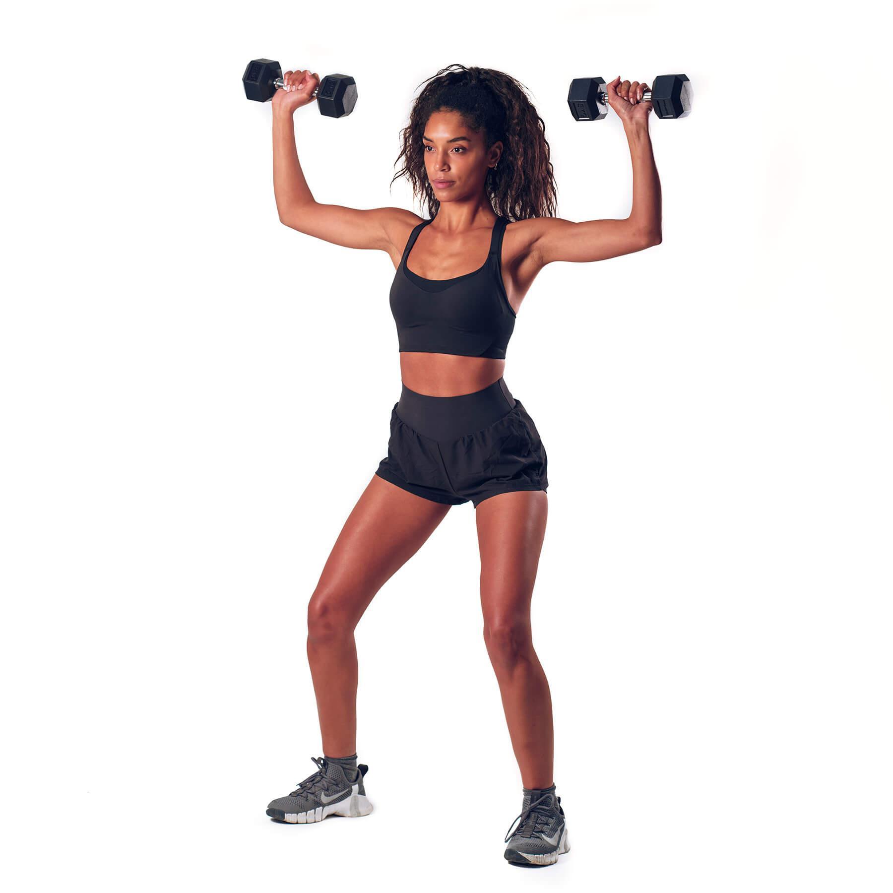 Haltères professionnelles hexagonales en caoutchouc 2 kg (paire) 4/5
