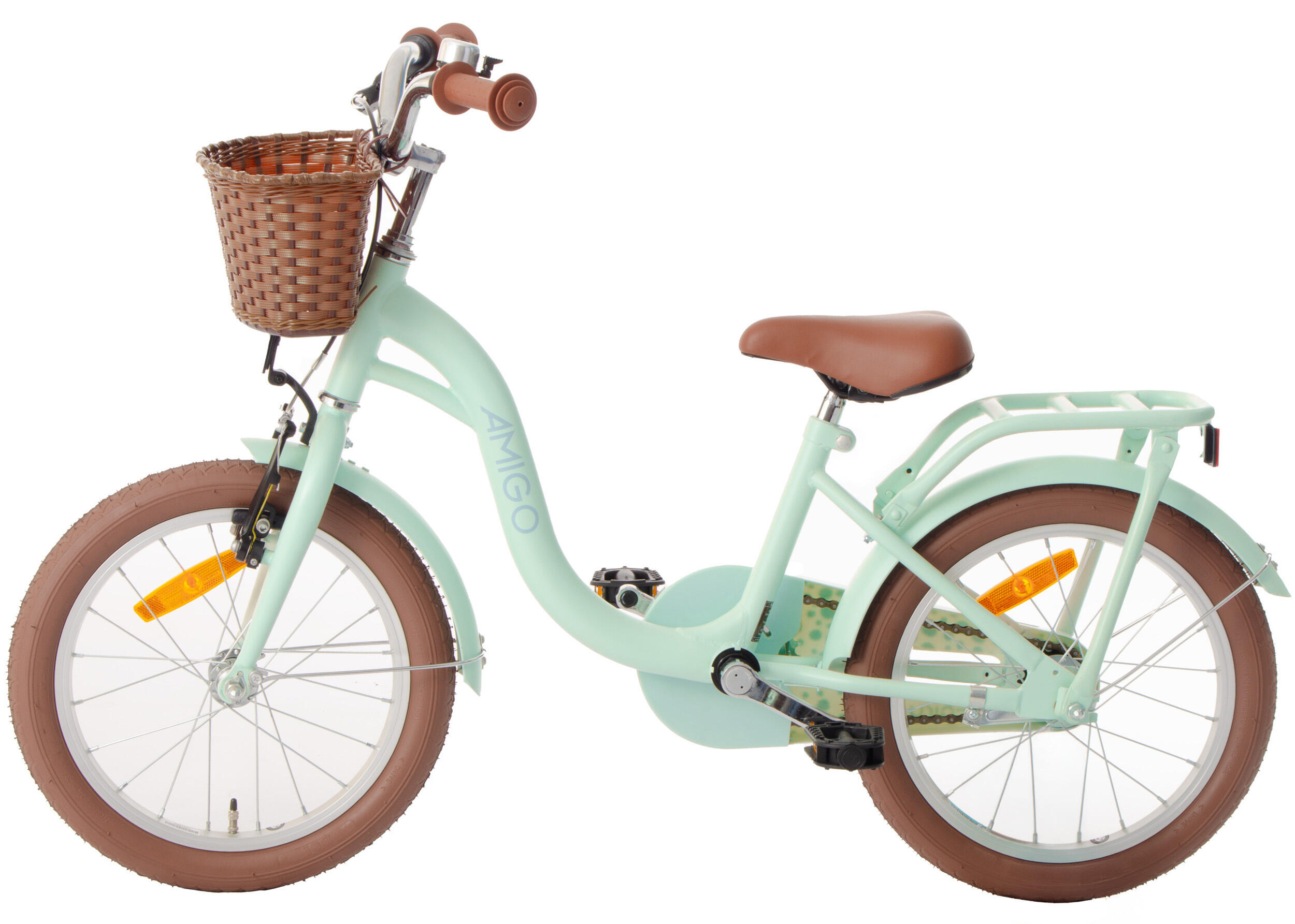 AMIGO Meisjesfiets Fairy 18 Inch Meisjes Terugtraprem Mintgroen 3/7