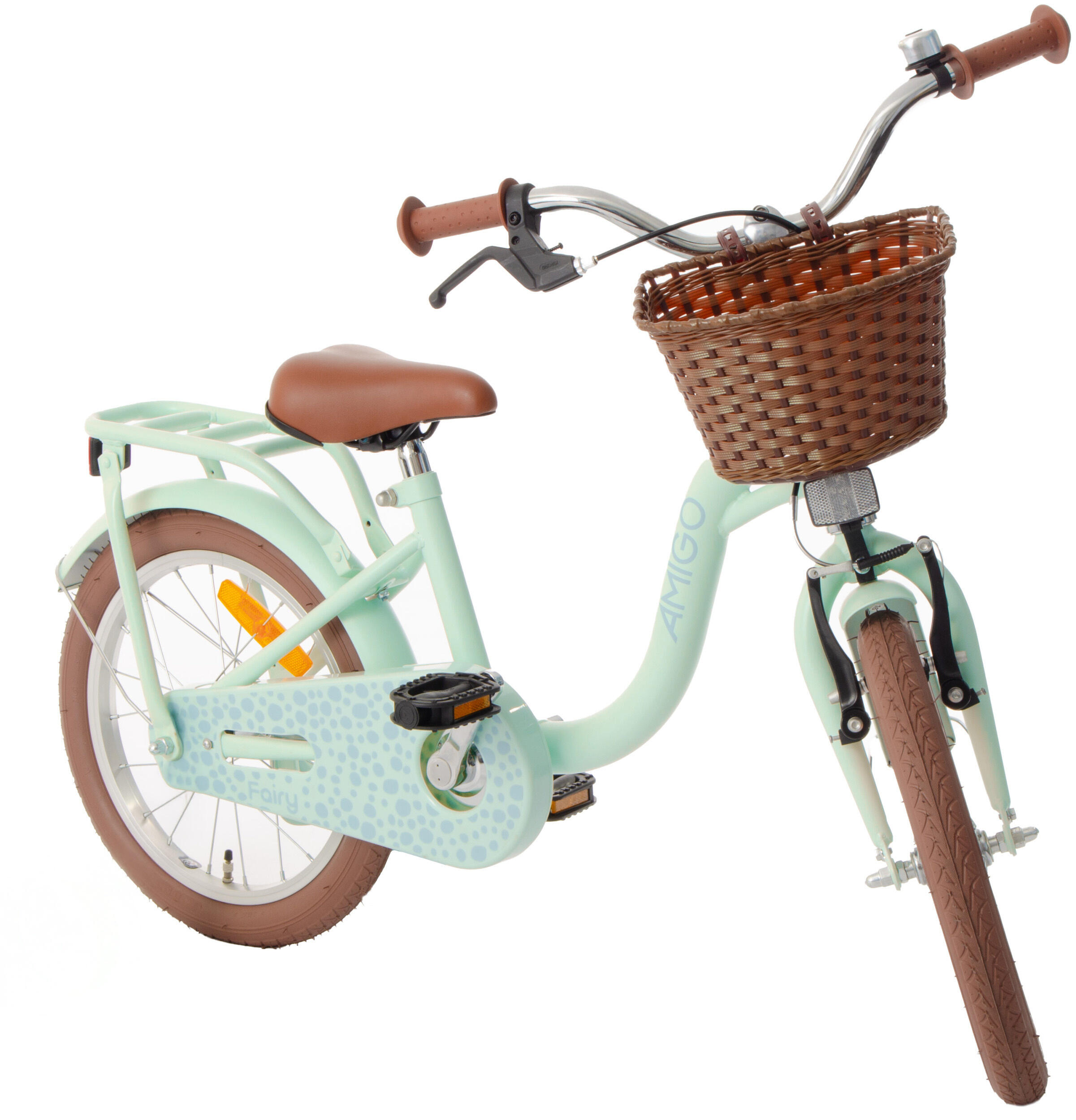 AMIGO Meisjesfiets Fairy 18 Inch Meisjes Terugtraprem Mintgroen 4/7