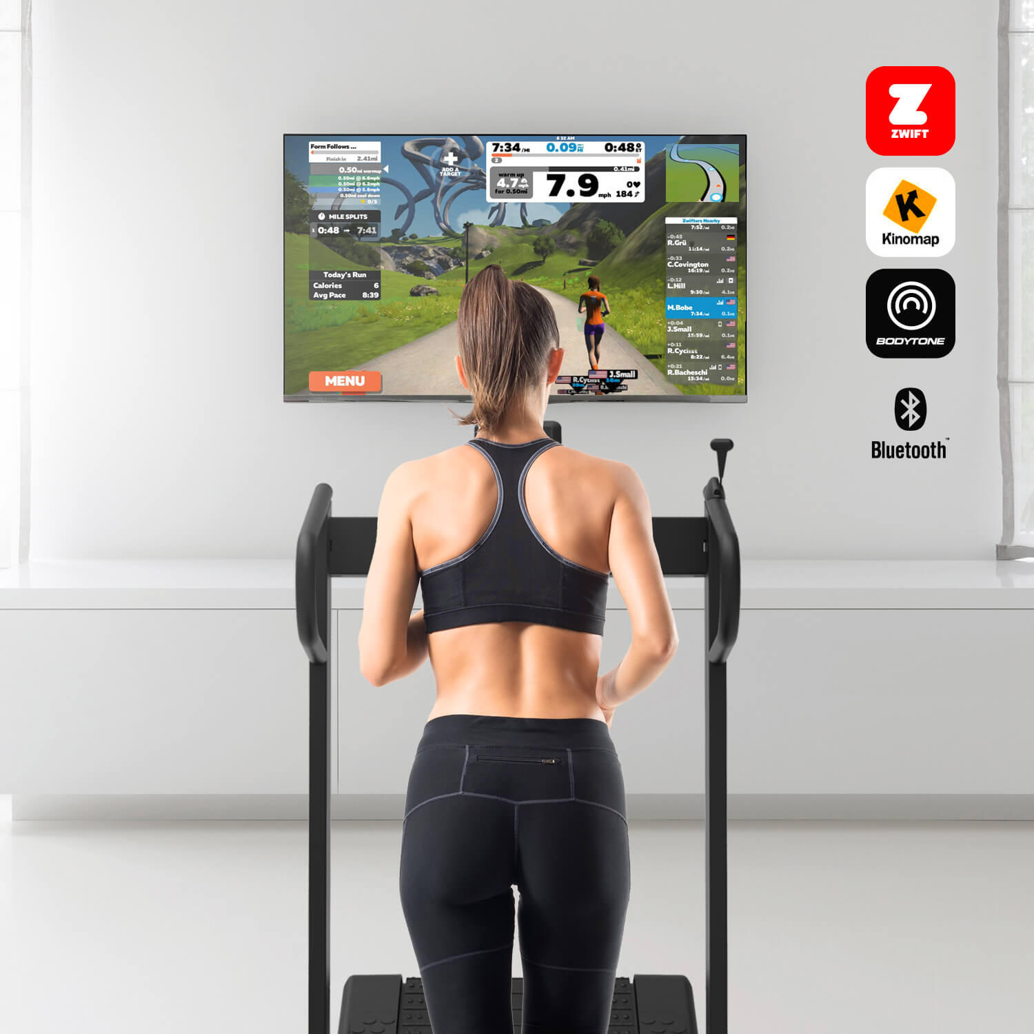 Tapis de course courbe sans moteur affichage LED. Consommation 0. Autogénérée 2/5
