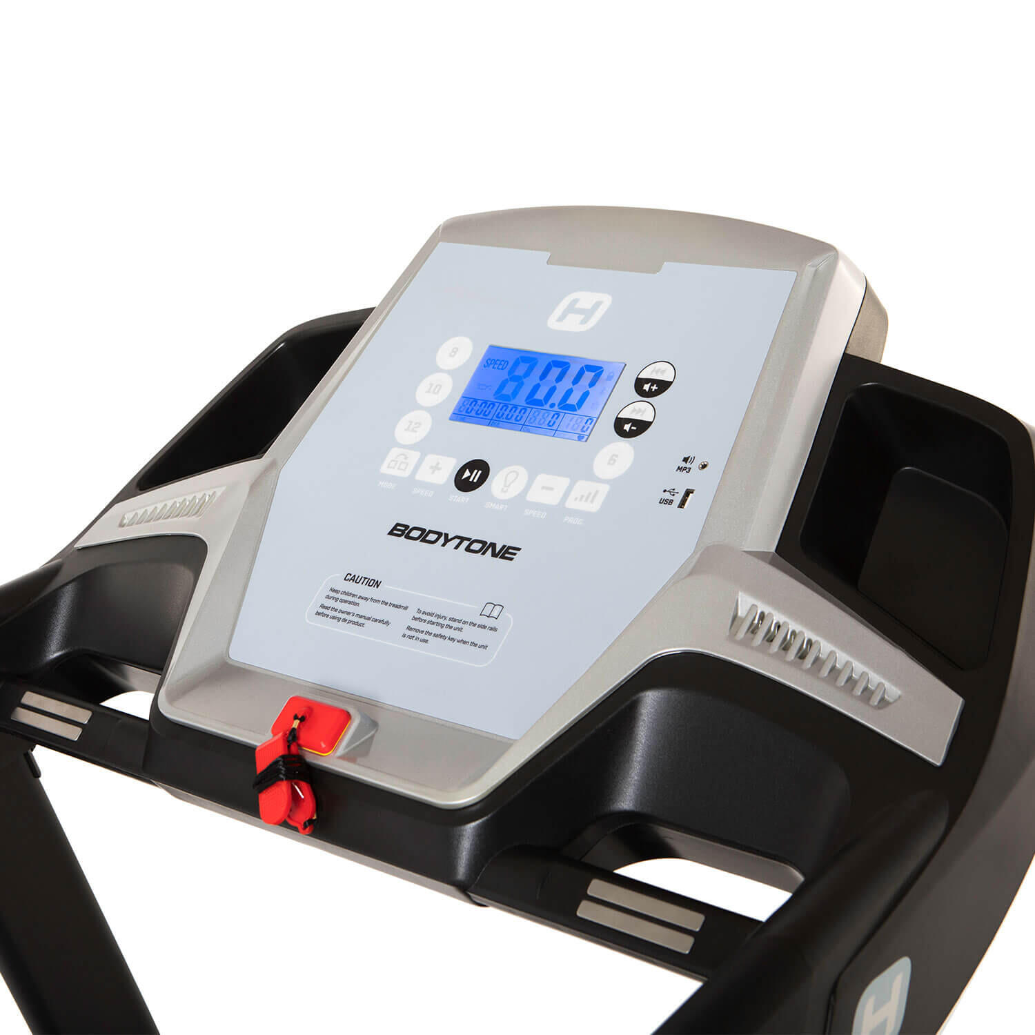 Tapis roulant pieghevole Bodytone DT14+ con bluetooth e display LCD 14km/h 7/8