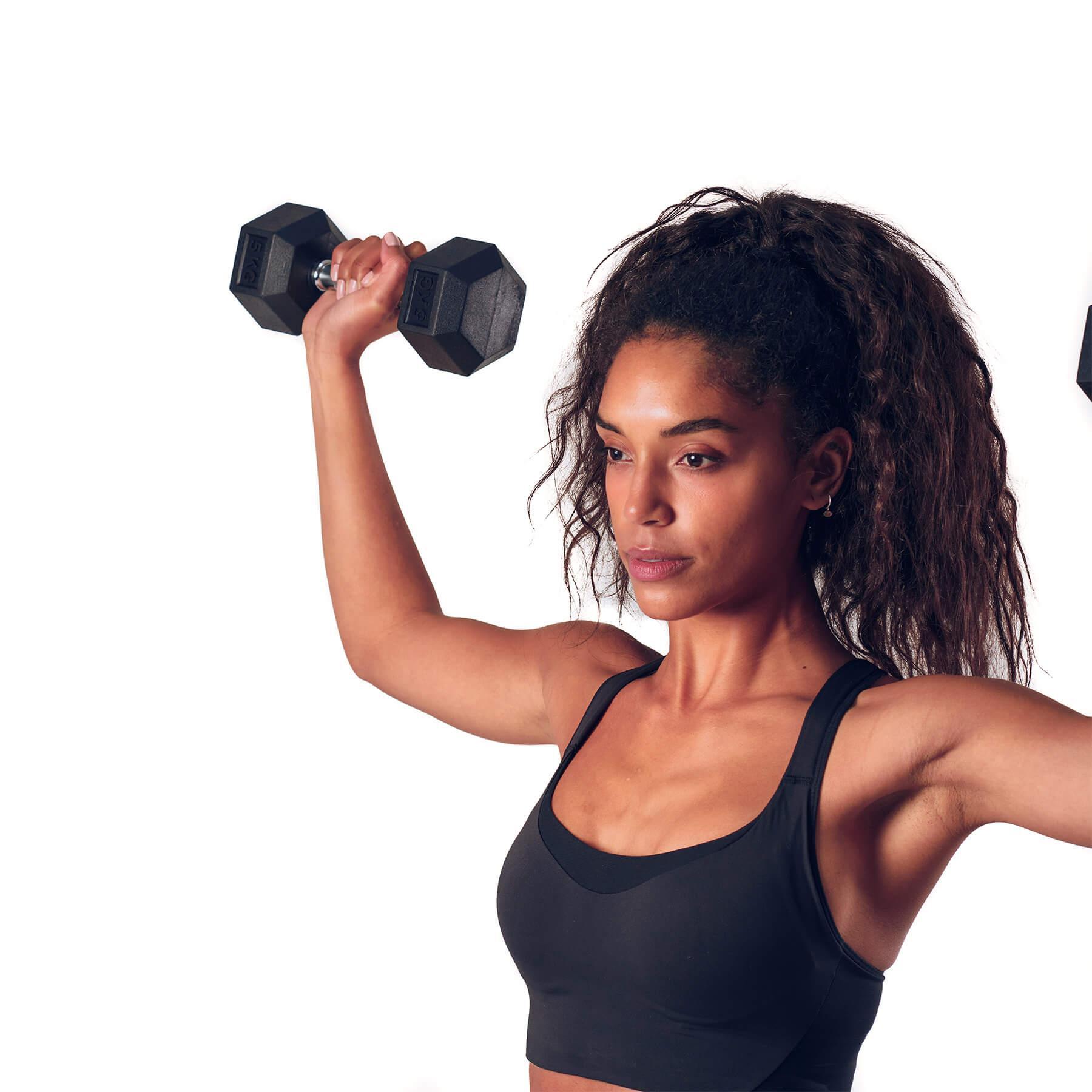 Pesas Hexagonales Mancuernas De Goma 10 Kg Potencia Tu