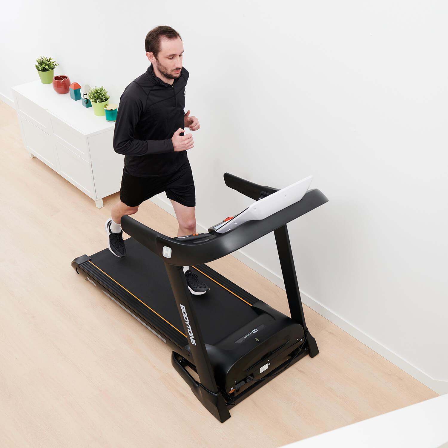 Tapis de course pliant accès Internet, écran LED, Inclinaison électrique, 22Km/h 5/6